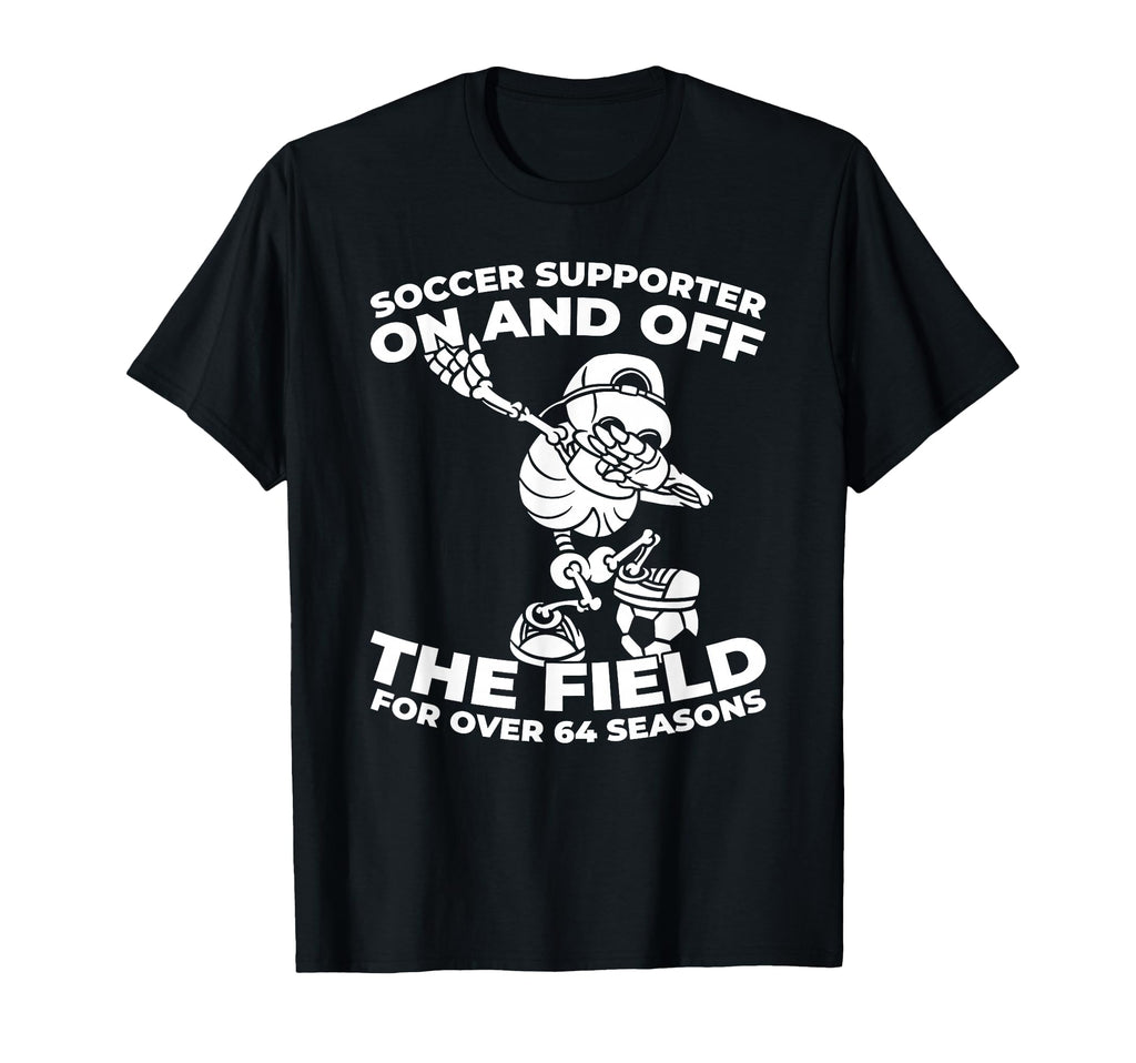 64 Years Old Team Player Sports Soccer T-Shirt - Graphic Print Men Women