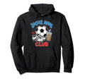 Soccer Moms Club Iced Coffee Cleats Hoodie - Minimalist Print for Adults