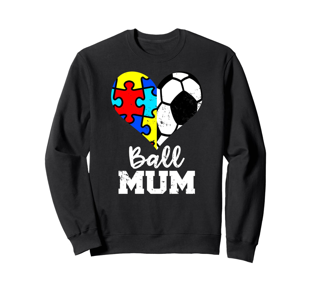 Autism Soccer Mum Funny Autism Sweatshirt - Streetwear Style for Adults