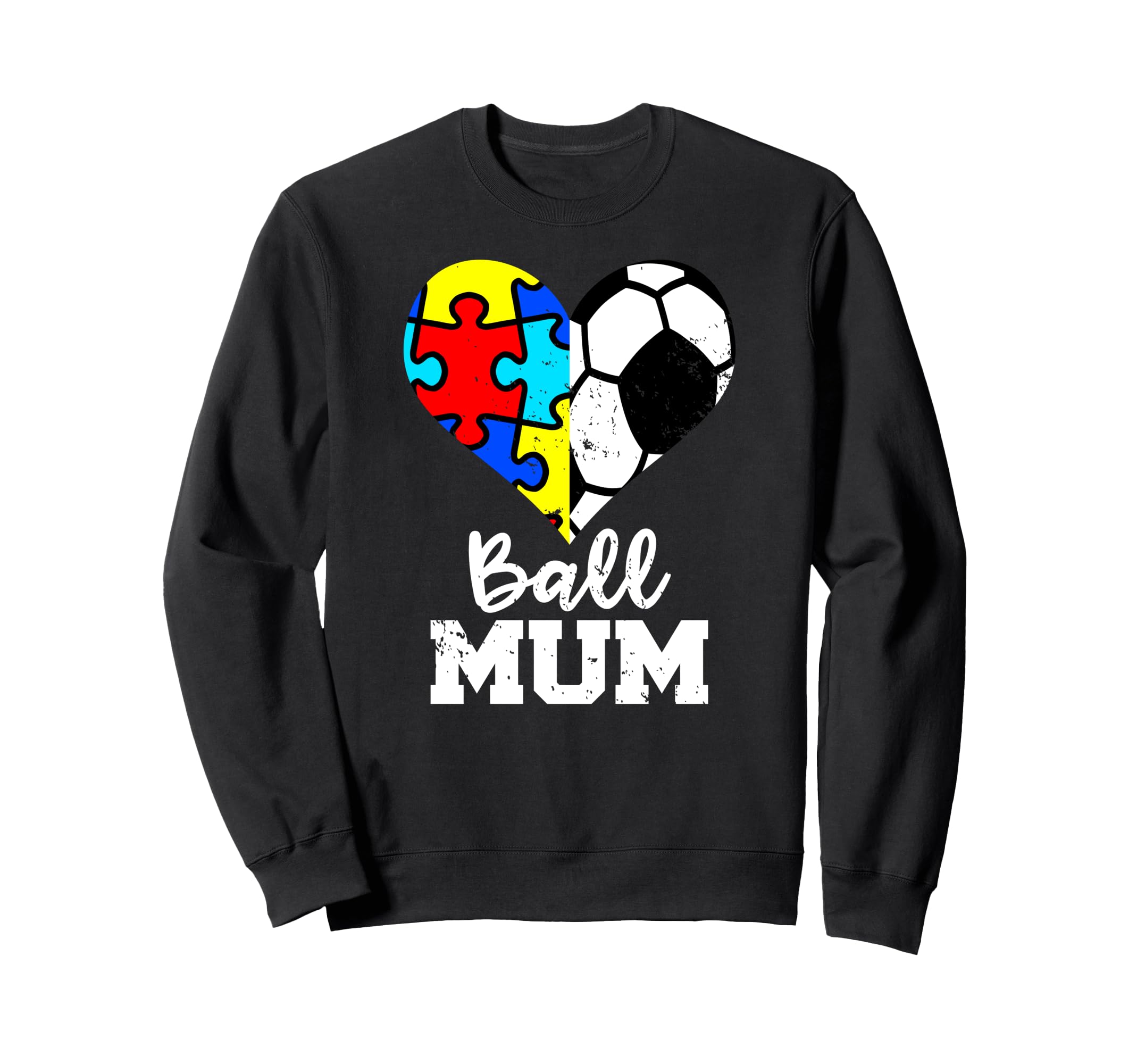 Autism Soccer Mum Funny Autism Sweatshirt - Streetwear Style for Adults