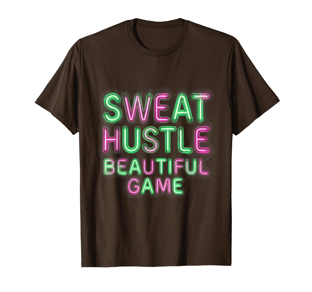 Sweat Hustle Beautiful Game Soccer T-Shirt - Minimalist Print Unisex