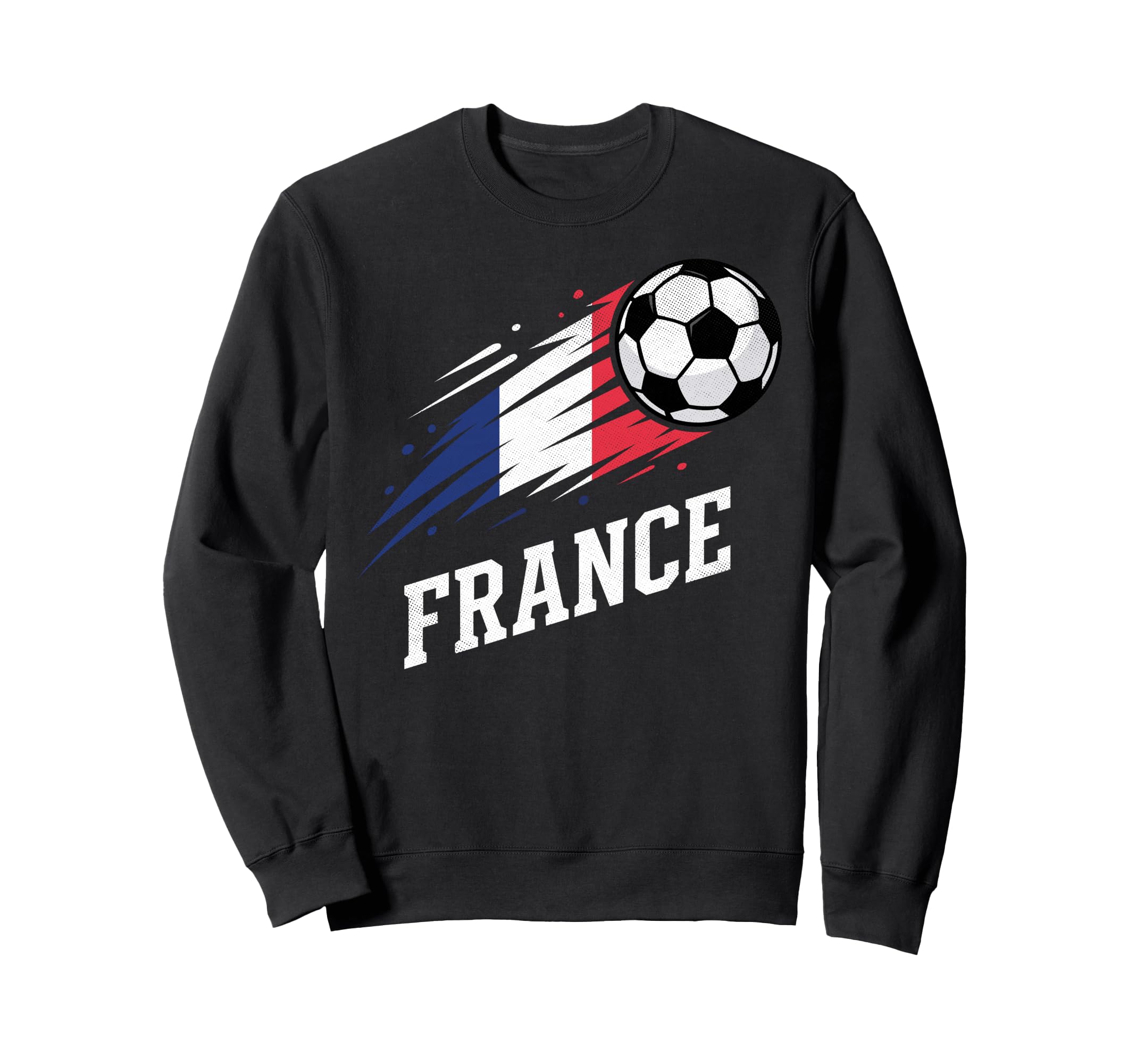 France Soccer Fan Flag Football Sweatshirt - Fun Novelty Design Men Women