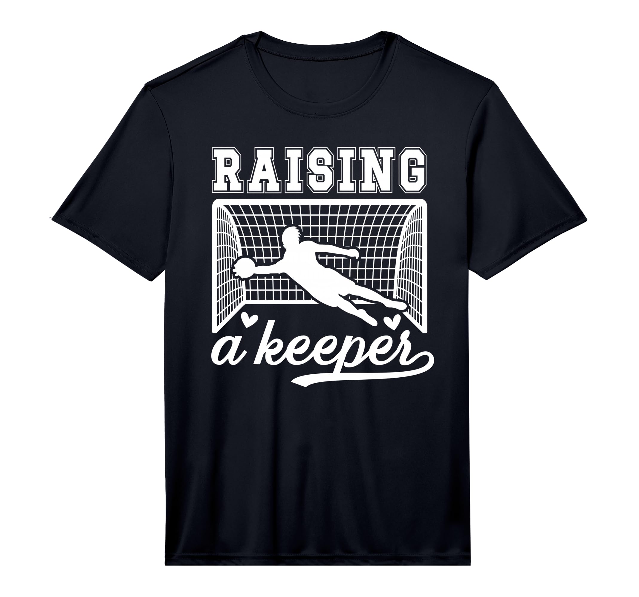 Mens Raising Soccer Keeper Mom Soccer T-Shirt - Fun Novelty Design Unisex