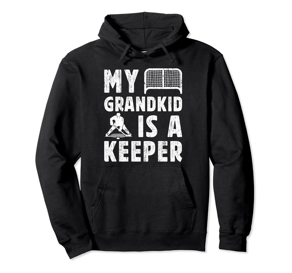 Proud Hockey Goalkeeper Grandpa Hockey Hoodie - Graphic Print Men Women