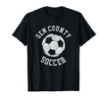 Gem County Soccer Distressed 90S T-Shirt - Novelty Apparel Unisex