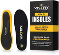 VKTRY Gold for Non-Cleated Shoes - Carbon Fiber Performance Insoles - Customized Athletic Inserts for Sports Basketball Volleyball Running & More | Shock Absorption US M11.5-12, W13.5-14, 171-220lbs