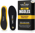 VKTRY Gold for Non-Cleated Shoes - Carbon Fiber Performance Insoles - Customized Athletic Inserts for Sports Basketball Volleyball Running & More | Shock Absorption US M12.5-13, W14.5-15, >220lbs