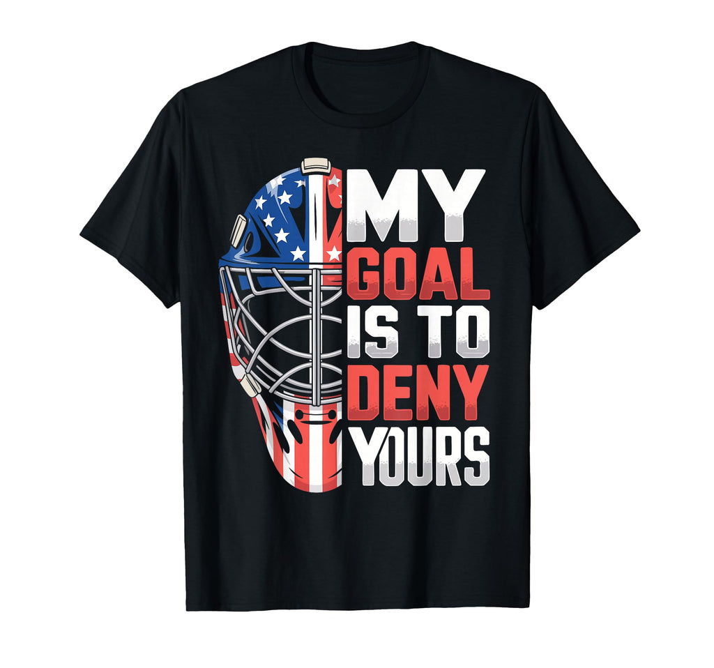 Ice Hockey Goalkeeper Mask Goalie T-Shirt - Streetwear Style Men Women