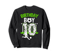 Birthday Soccer 10 Year Old Who Sweatshirt - Minimalist Print Men Women
