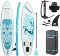 FBSPORT 11' Premium Stand Up Paddle Board, Yoga Board with Durable SUP Accessories & Carry Bag | Wide Stance, Surf Control, Non-Slip Deck, Leash, Paddle and Pump for Youth & Adult