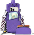 Water Bottle Carrier Bag with Strap, Water Bottle Holder Crossbody Bags for Women Men for Walking, Hiking,Cycling