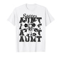 Soccer Aunt Auntie Coquette Bow Nephew T-Shirt - Unique Graphic Men Women