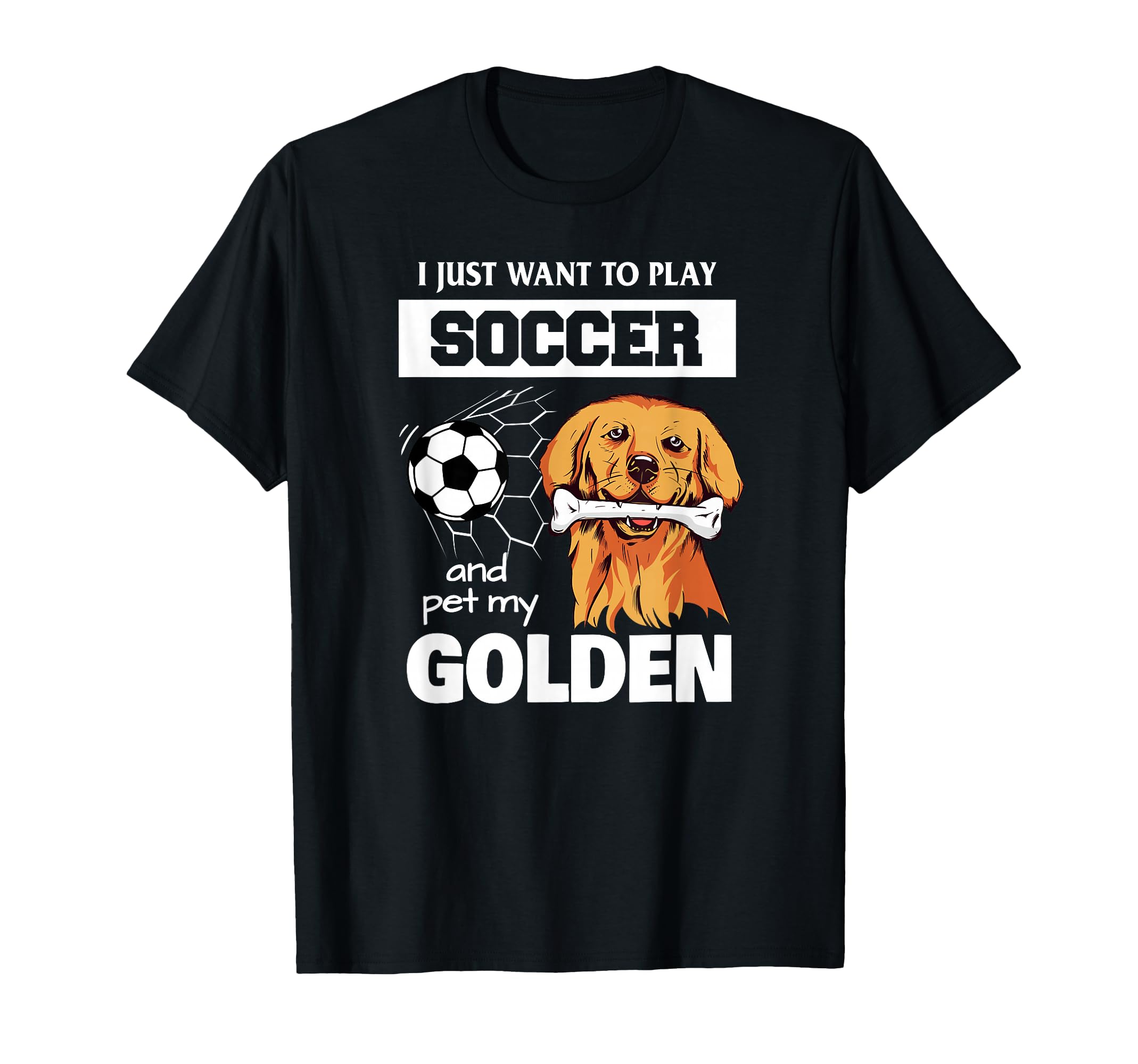 I Just Want To Play Soccer And Pet T-Shirt - Aesthetic Graphic for Adults