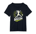 Born To Play Soccer Womens T-Shirt - Minimalist Print for Adults