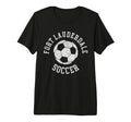 Fort Lauderdale Soccer Distressed T-Shirt - Fun Novelty Design for Adults