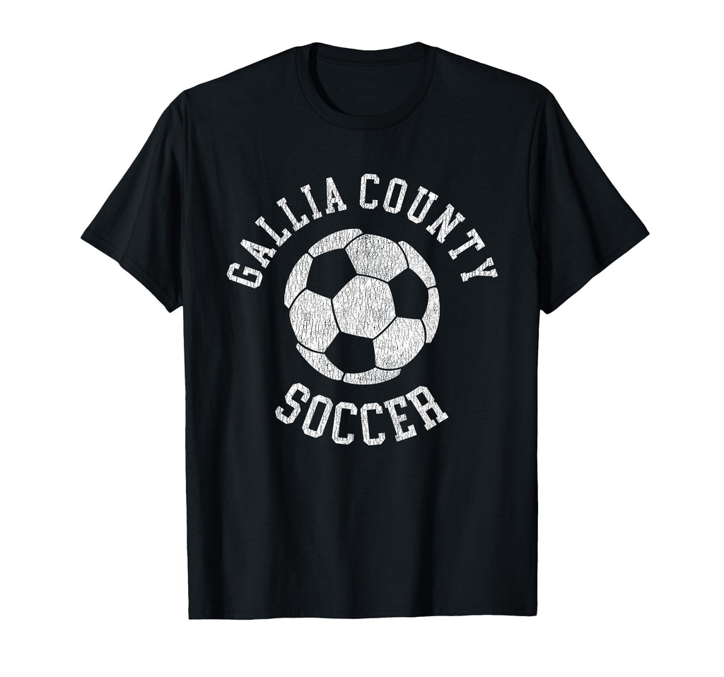 Gallia County Soccer Distressed 90S T-Shirt - Streetwear Style Men Women
