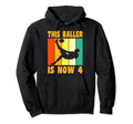 Happy 4Th Birthday 4 Year Old Hoodie - Fun Novelty Design for Adults