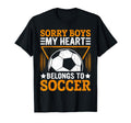 Sorry My Heart Belongs To Soccer Hoodie - Casual Everyday Wear for Adults