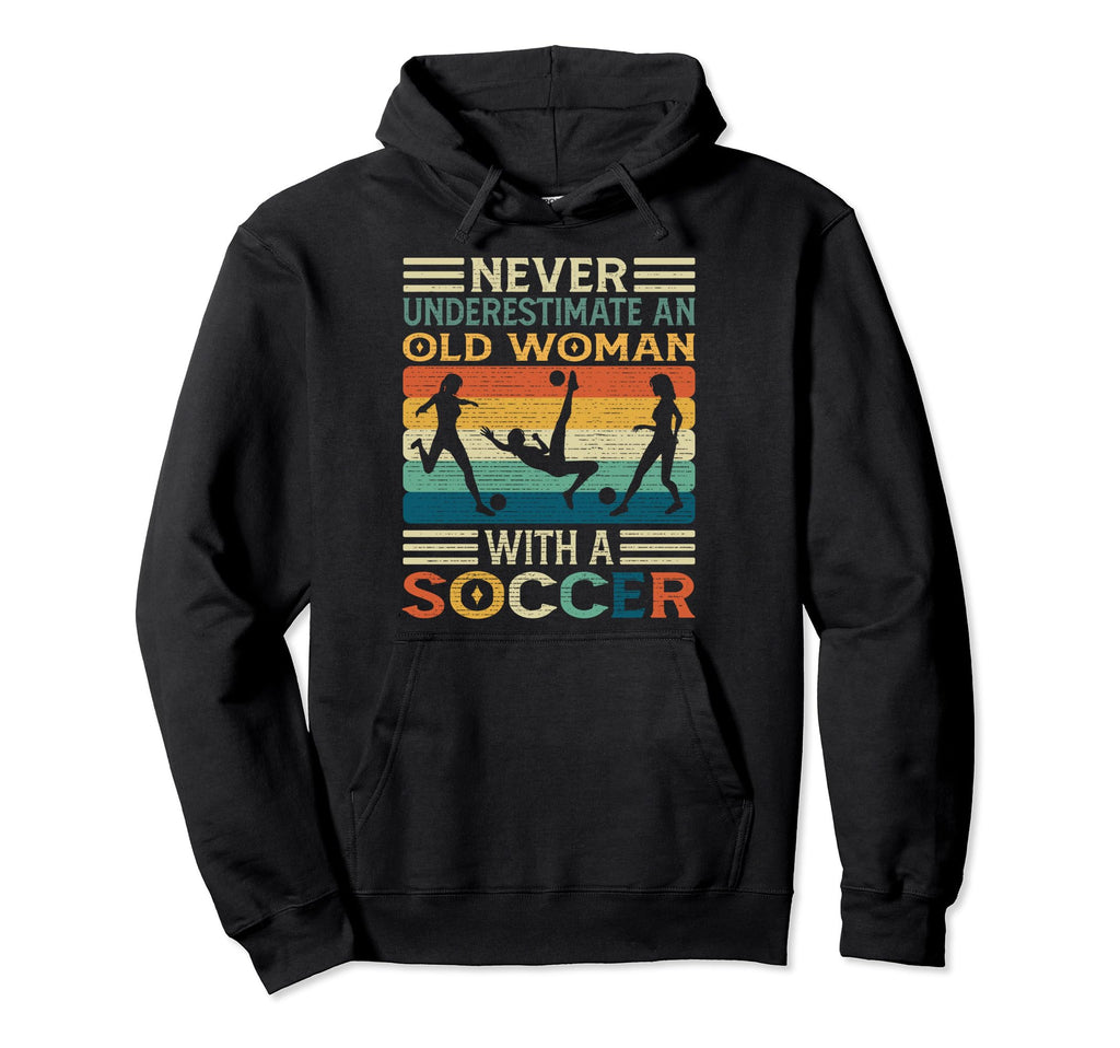 Funny Soccer Ball Grandma Soccer Ball Hoodie - Custom Art Print for Adults
