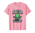 Soccer Sideline Sanctuary Soccer Mom T-Shirt - Graphic Print Men Women