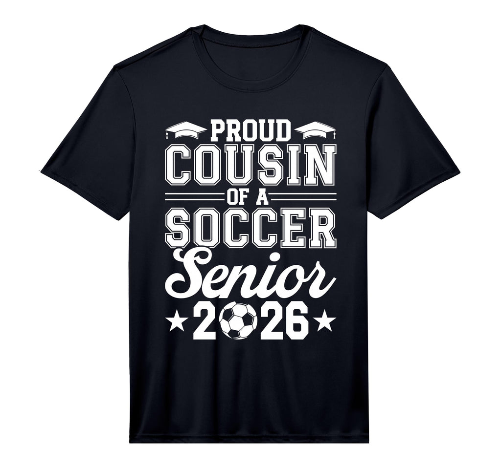 Proud Cousin 2026 Senior Soccer Graduate T-Shirt - Streetwear Style Unisex