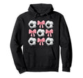 Soccer And Bows Coquette Soccer Mom Hoodie - Trendy Graphic for Adults