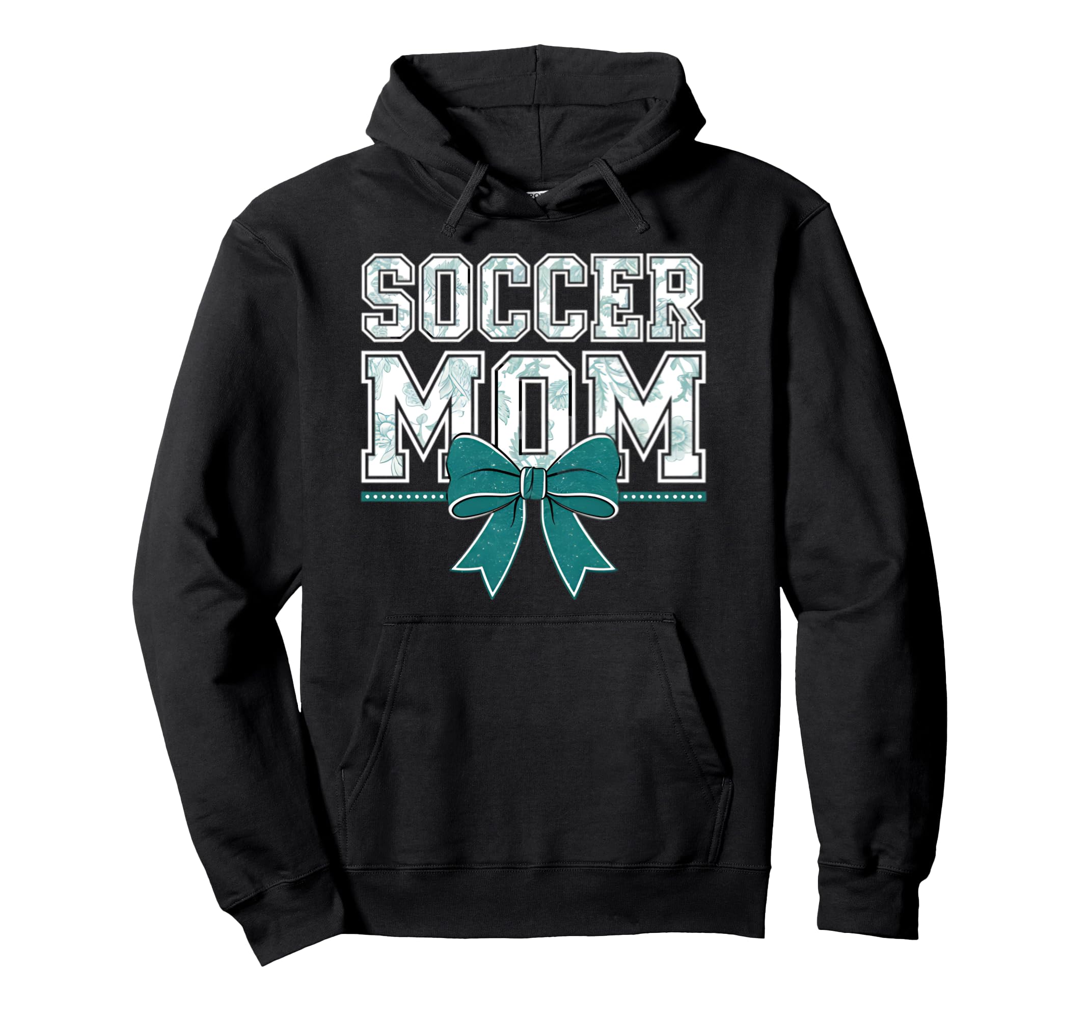 Soccer Mom Coquette Bow Mothers Day Hoodie - Minimalist Print Unisex
