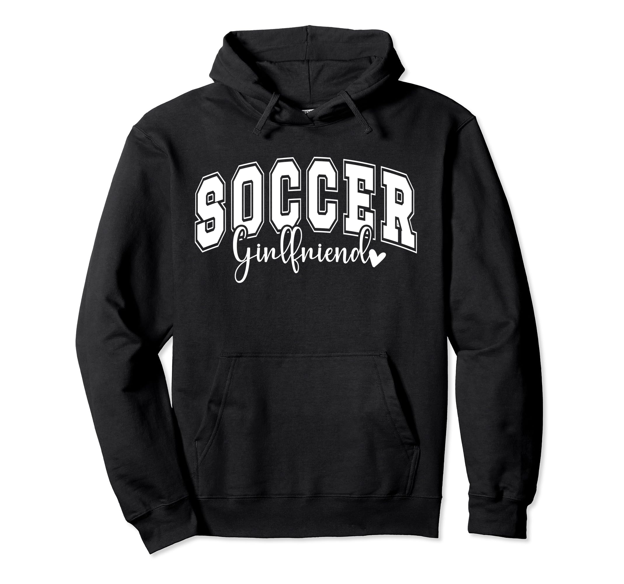 Soccer Girlfriend Proud Soccer Hoodie - Casual Everyday Wear for Adults