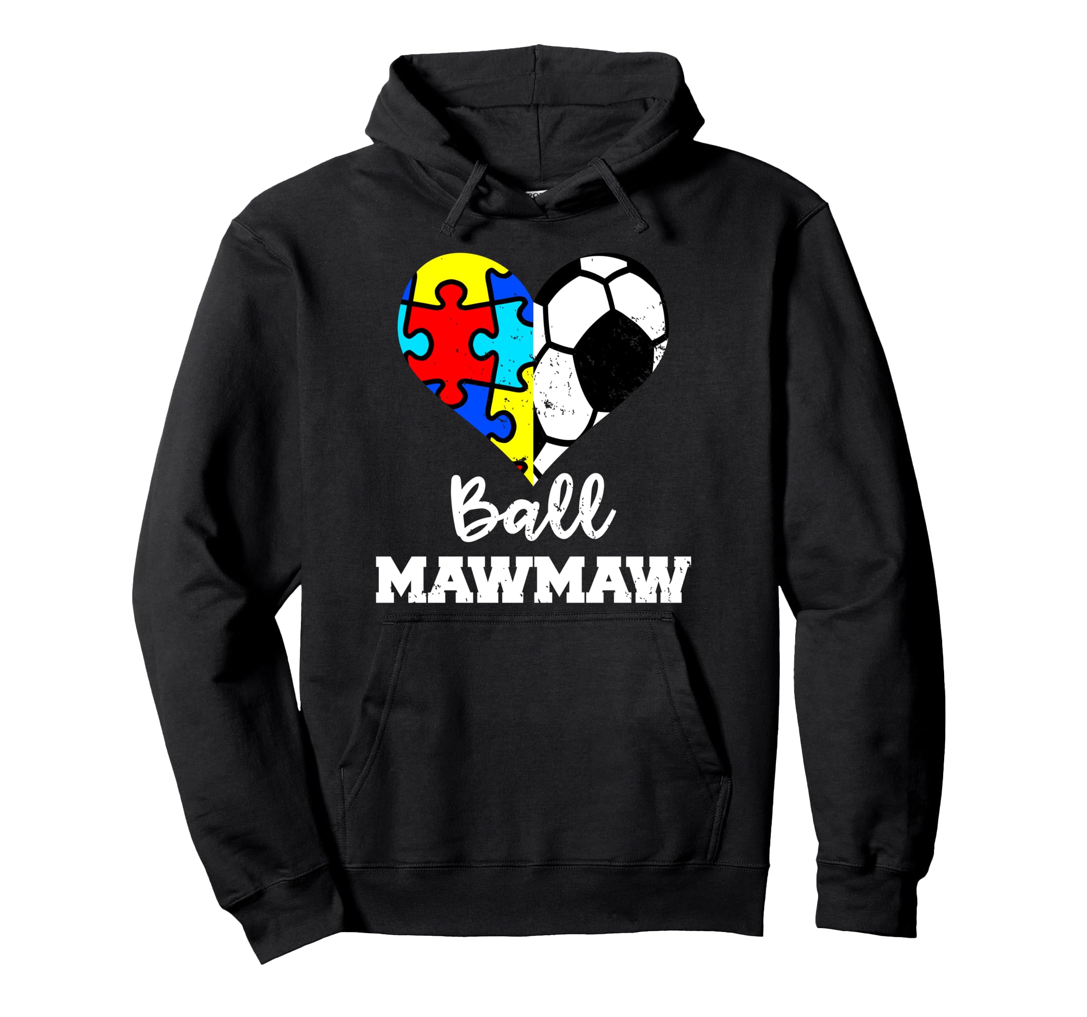 Autism Soccer Mawmaw Funny Autism Hoodie - Unique Graphic for Adults