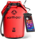 Earth Pak Waterproof Dry Bag - Roll Top Waterproof Backpack Sack Keeps Gear Dry for Kayak with Waterproof Phone Case