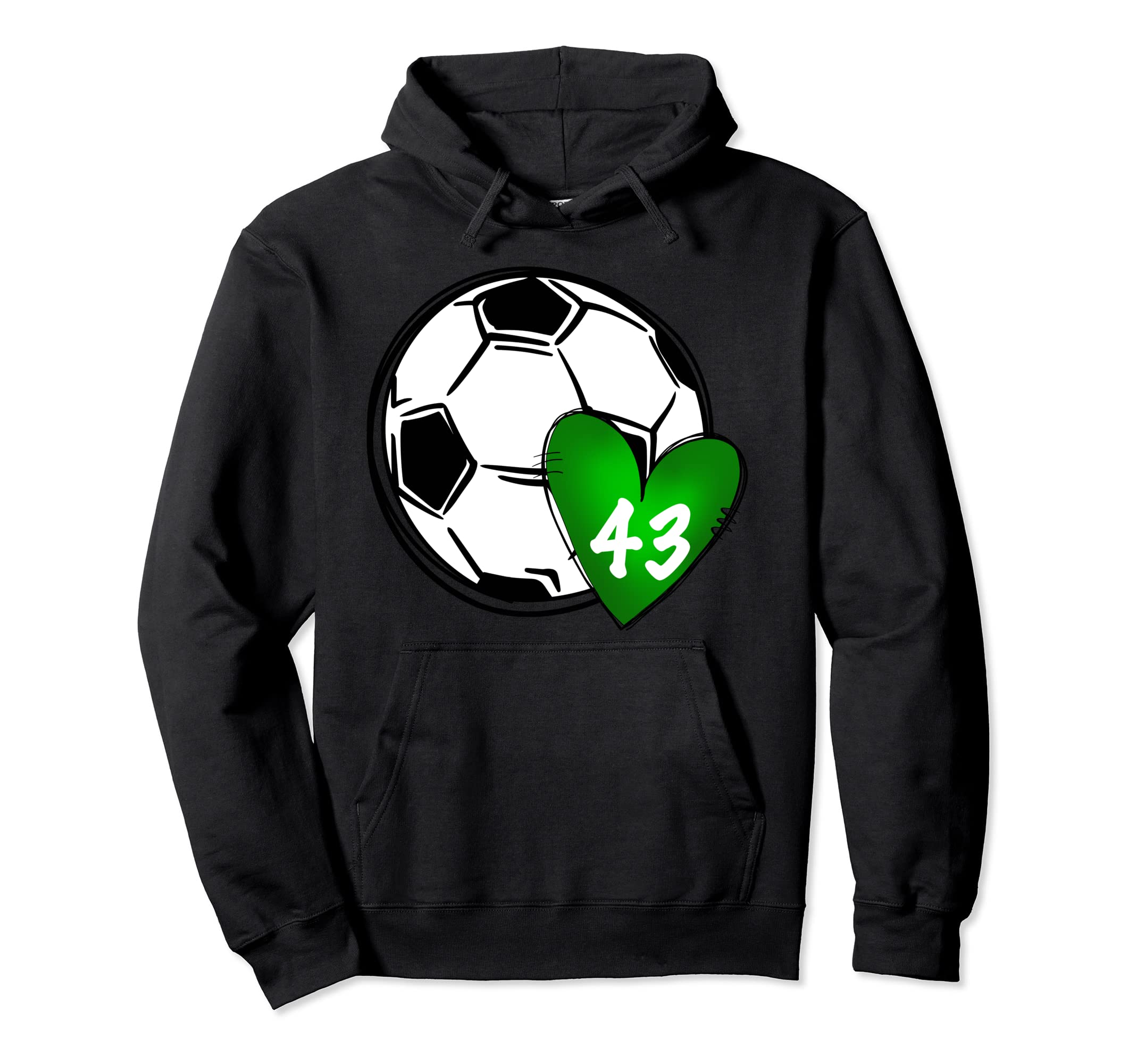 Womens Custom Soccer Mom Number 43 Hoodie - Casual Everyday Wear Unisex