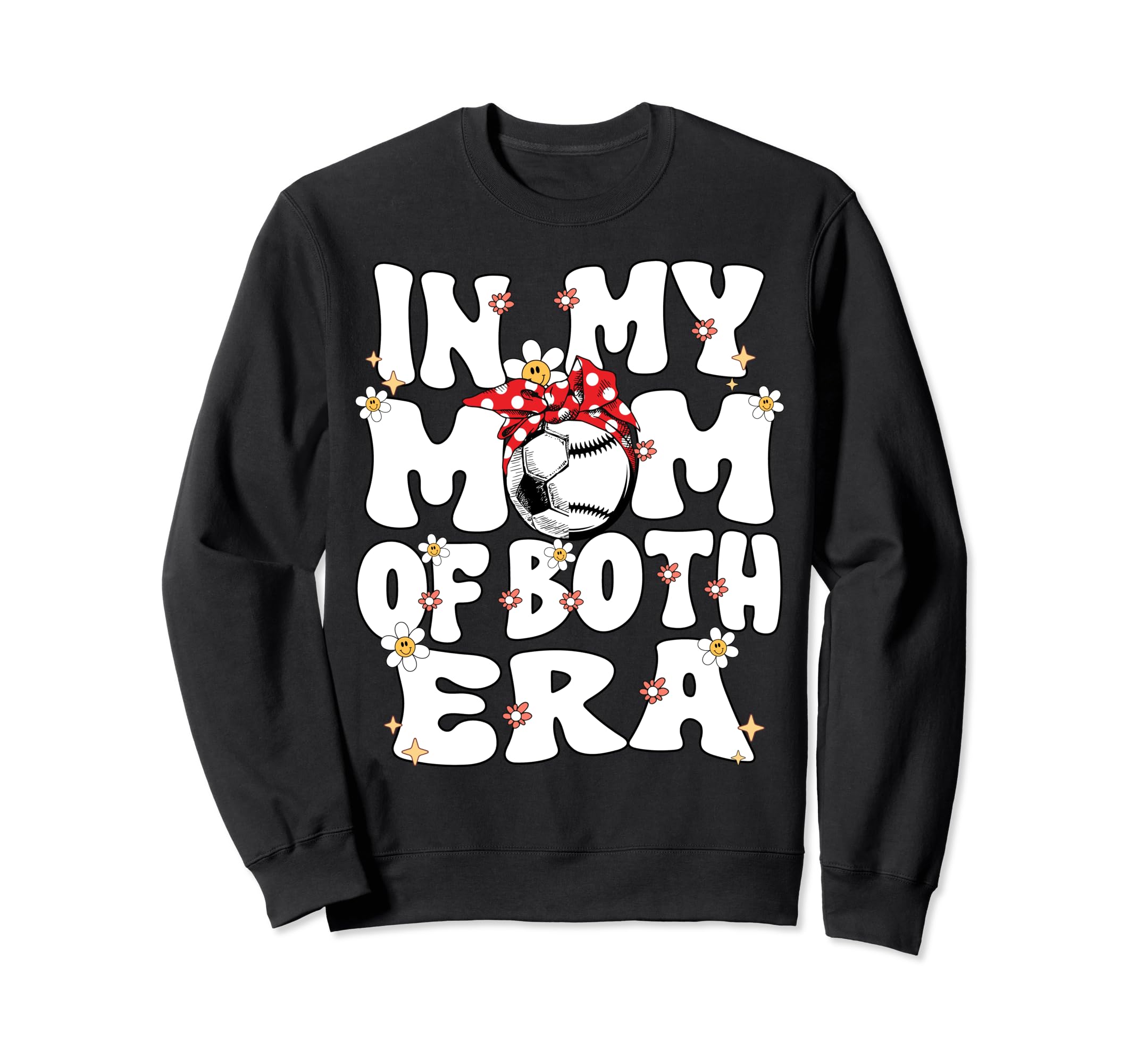 My Mom Both Era Baseball Soccer Sweatshirt - Minimalist Print Men Women