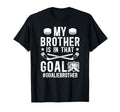 Proud Ice Hockey Goalie Brother T-Shirt - Minimalist Print Men Women