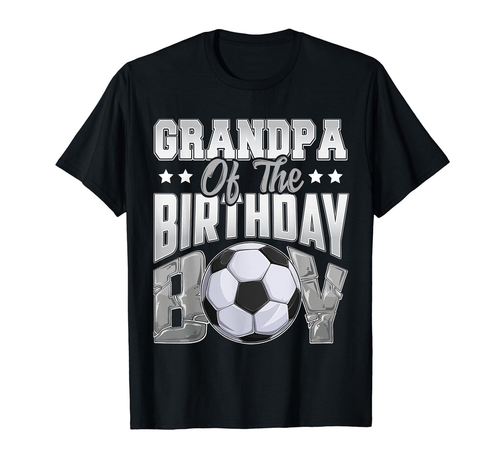 Grandpa Soccer Birthday Family Baller T-Shirt - Fun Novelty Design Unisex