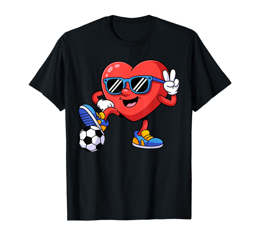 Valentines Day Heart Dabbing Heart T-Shirt - Novelty Apparel for Adults