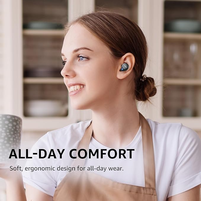TOZO A1 Wireless Earbuds Bluetooth 5.3 Light Weight in Ear IPX5 Waterproof Headphones 2 Mic for AI Calls, Immersive Premium Sound Bass Headset with Charging Case, 32 Presets EQ Customization via App