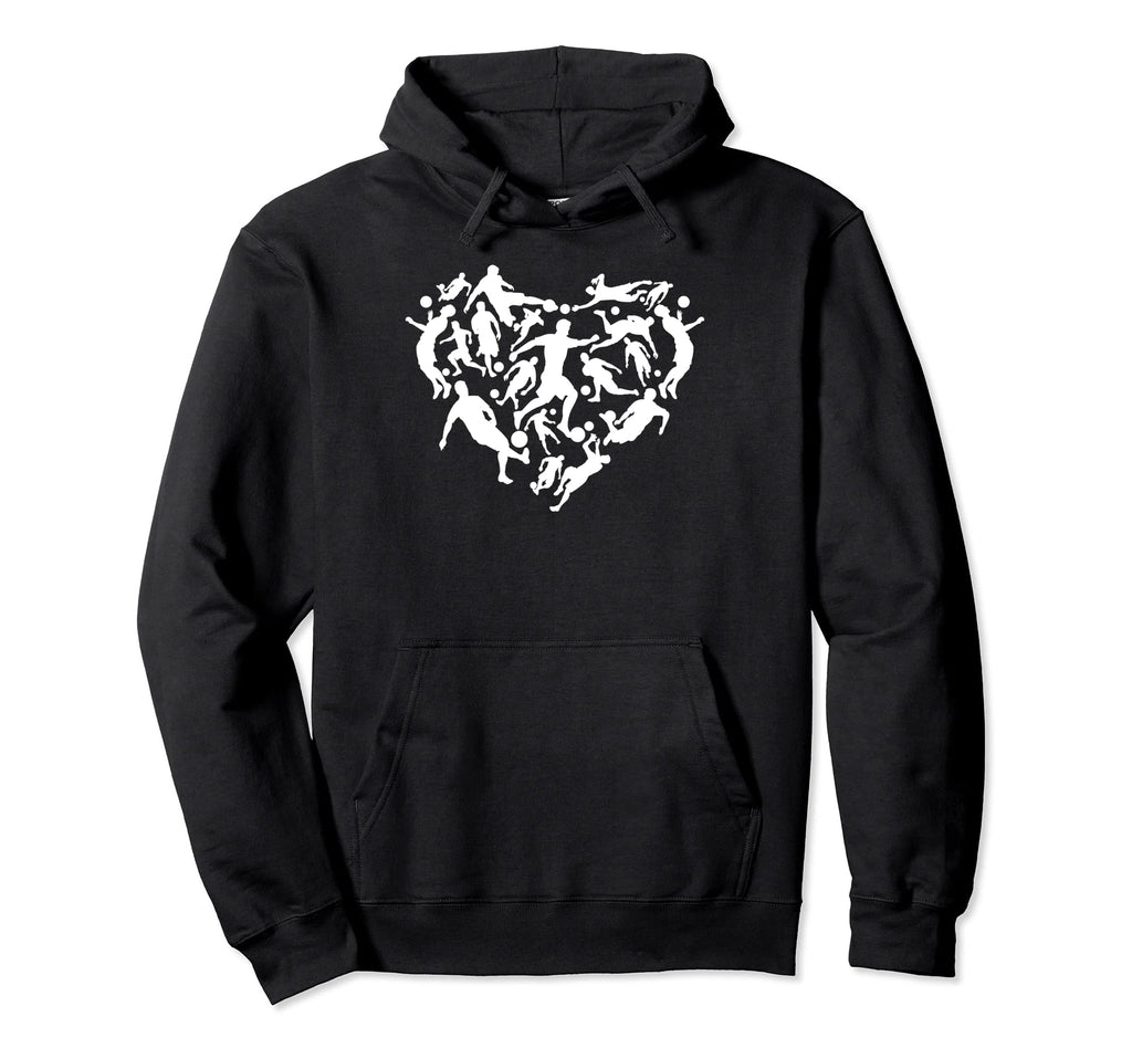 Soccer Heart Soccer Player Heart Hoodie - Fun Novelty Design Men Women