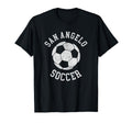 San Angelo Soccer Distressed 90S T-Shirt - Fun Novelty Design Unisex