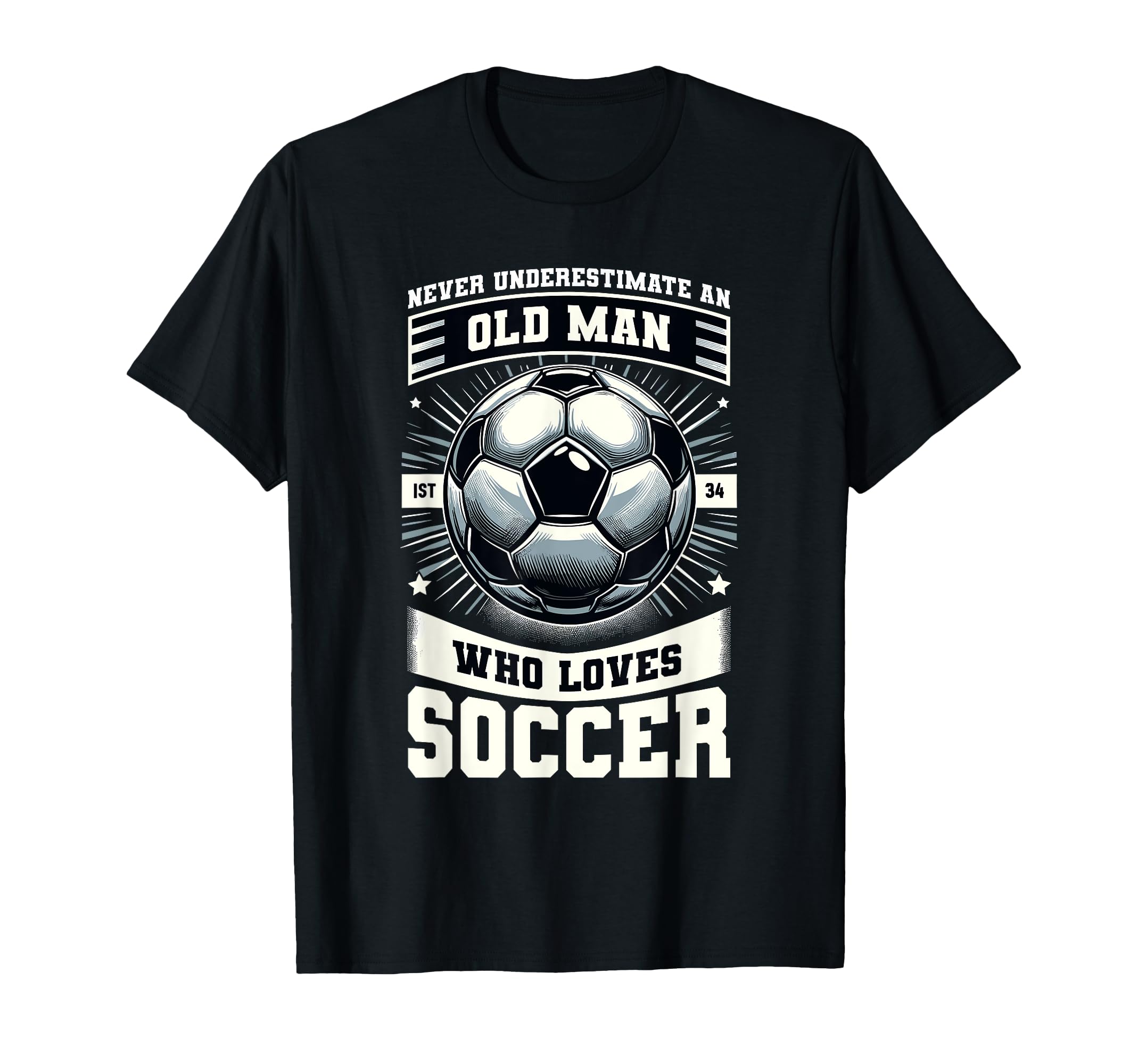 Never Underestimate Old Who Loves T-Shirt - Novelty Apparel for Adults