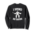 He Saves Hockey Goalkeeper Mom Sweatshirt - Aesthetic Graphic Men Women