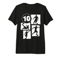 10Th Birthday Soccer Player Football 10 T-Shirt - Aesthetic Graphic Unisex