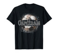 Cardinals Soccer Leopard Splatter T-Shirt - Minimalist Print for Adults