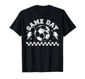 Soccer Game Day Coquette Game Day Soccer T-Shirt - Graphic Print for Adults