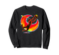 Goalie Action Flying Save And Sweatshirt - Fun Novelty Design for Adults