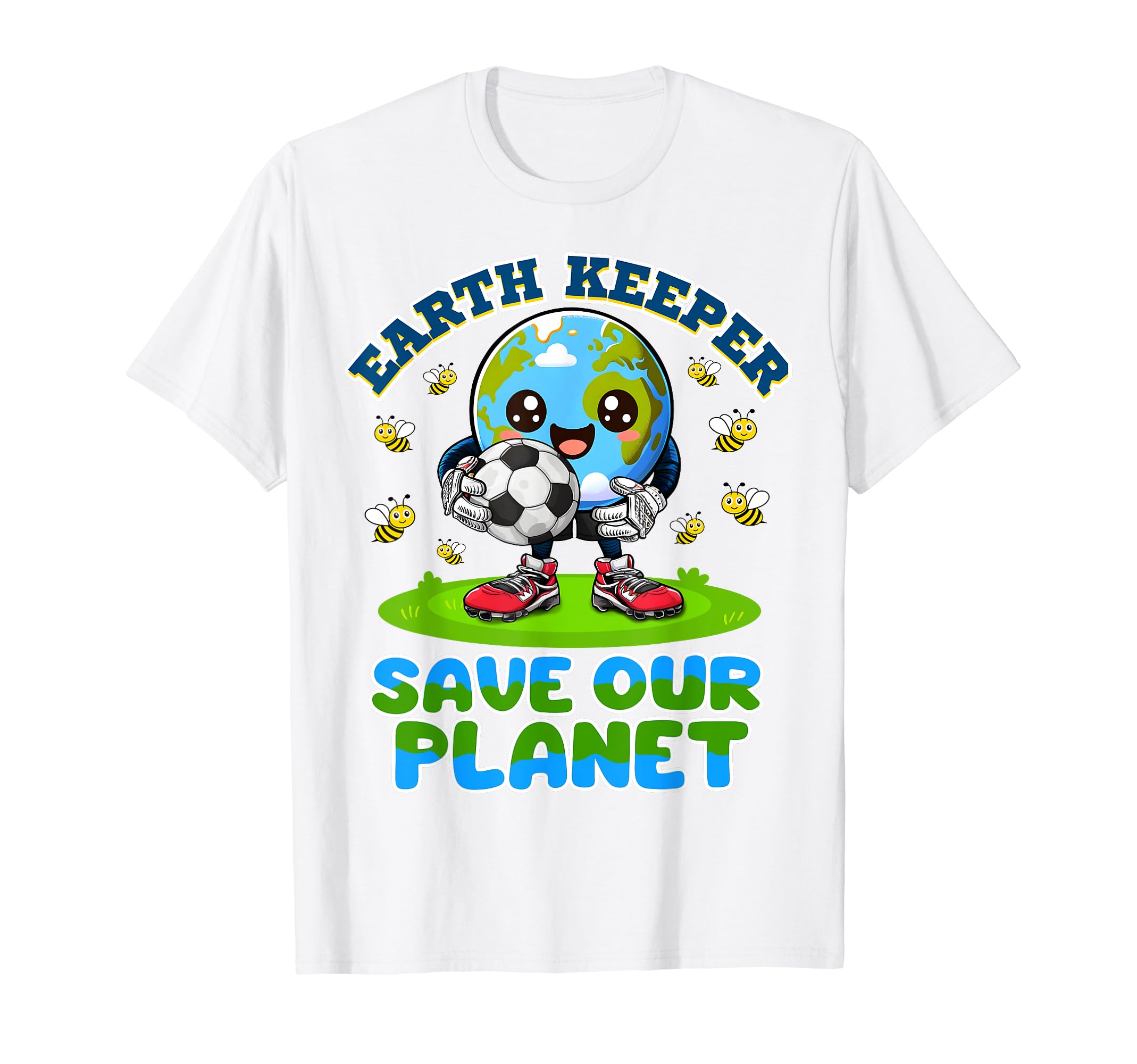 Earth Keeper Save Our Planet Earth T-Shirt - Custom Art Print Men Women