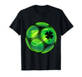 Soccer Shamrock Lucky Clover T-Shirt - Casual Everyday Wear Men Women