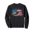 Soccer 4Th July American Flag Sweatshirt - Fun Novelty Design for Adults