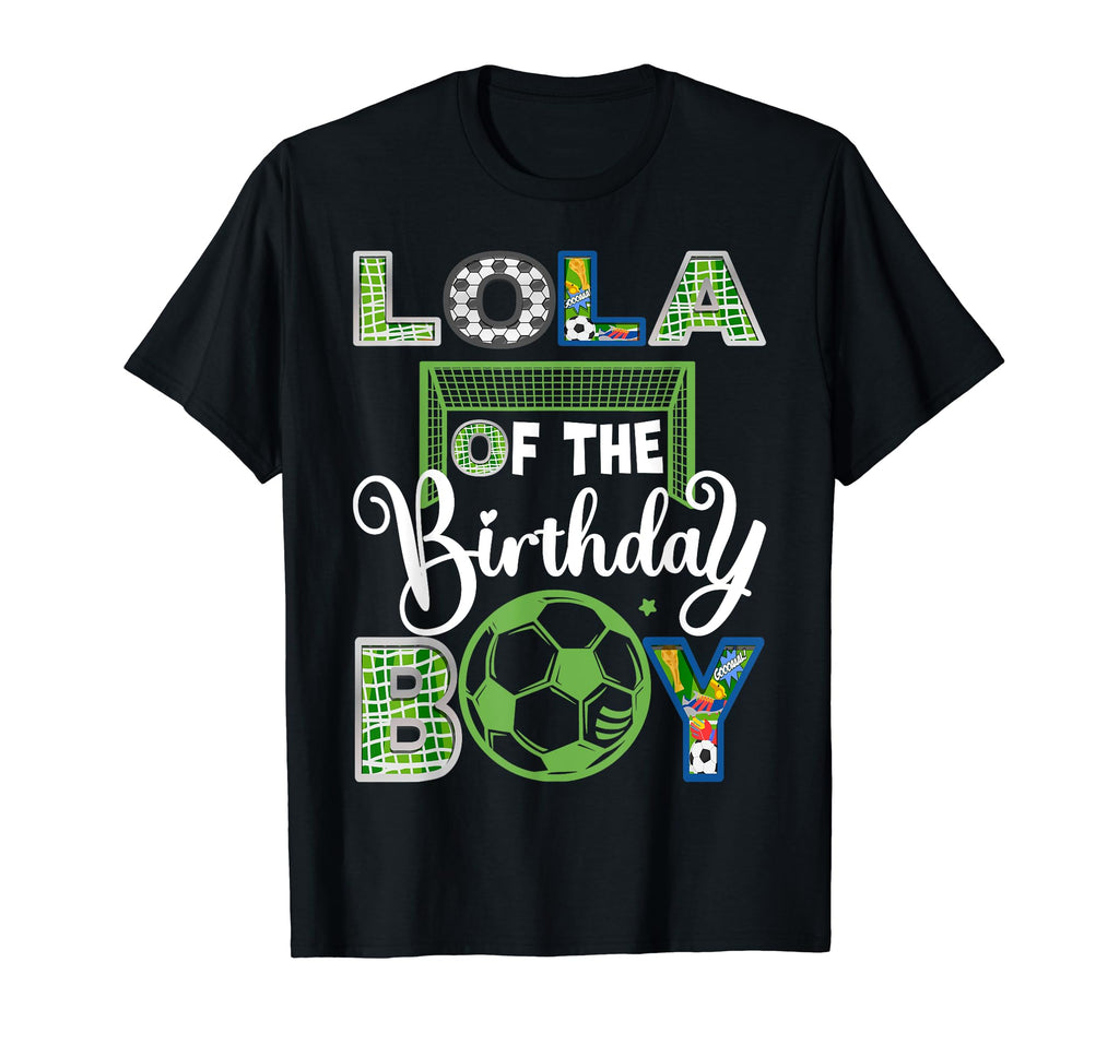 Lola Birthday Soccer Baller Birthday T-Shirt - Aesthetic Graphic Men Women
