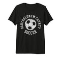 Bartholomew County Soccer Distressed T-Shirt - Casual Everyday Wear Unisex