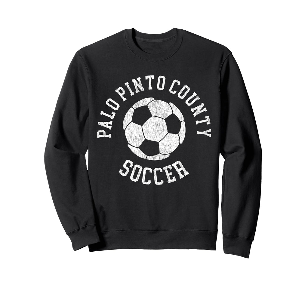 Palo Pinto County Soccer Distressed Sweatshirt - Custom Art Print Unisex